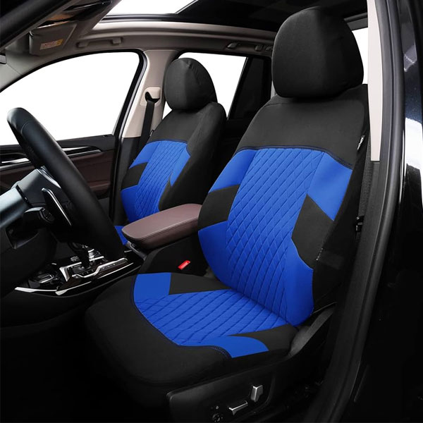 Blue and black car seat cover, premium car decor car seat cover