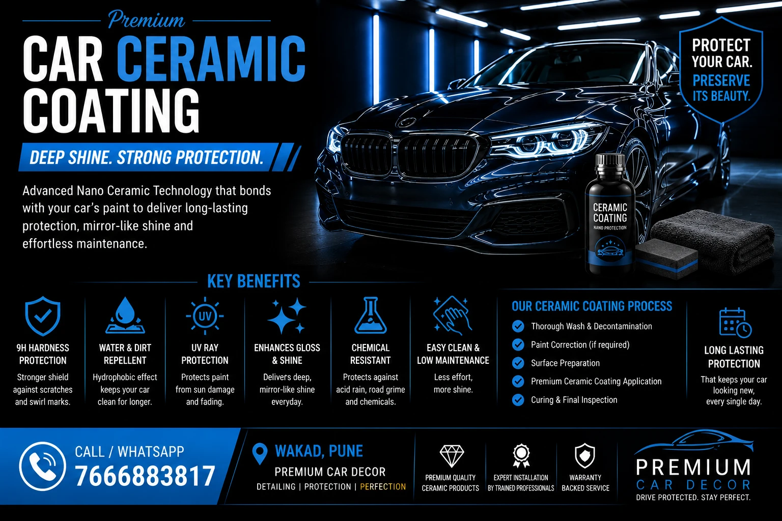 Best Car Ceramic Coating in Wakad Pune
