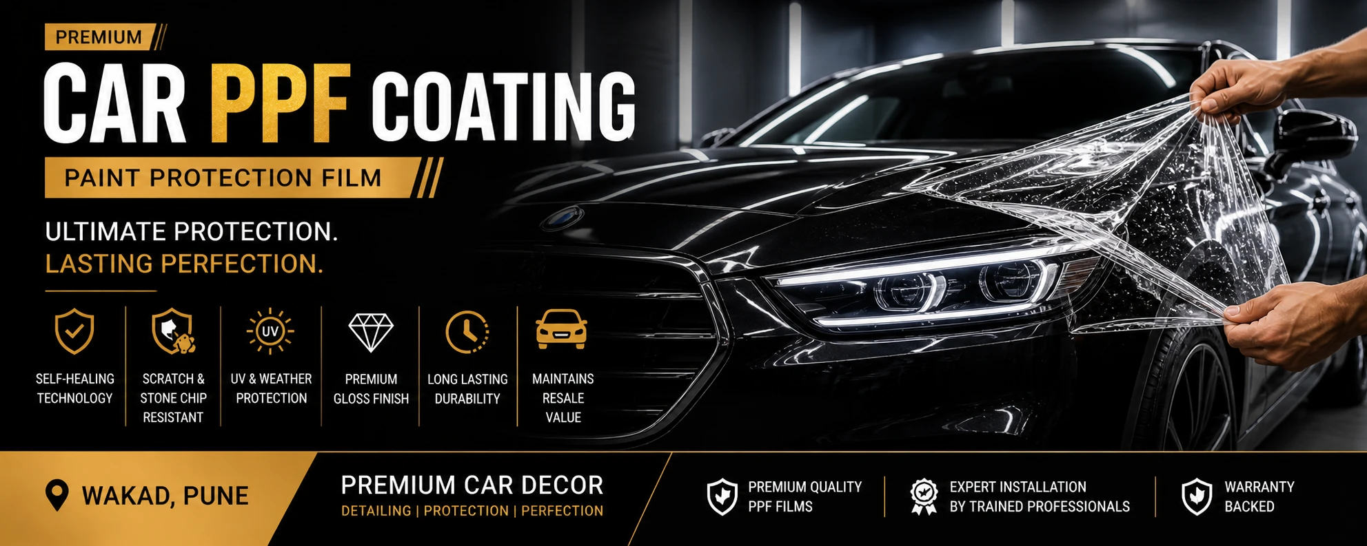 Best PPF Coating in Wakad Pune by Premium Car Decor.
