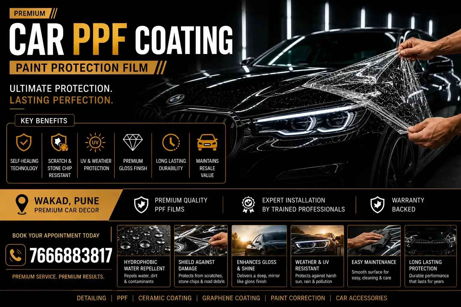 PPF Coating by premium car decor wakad pune